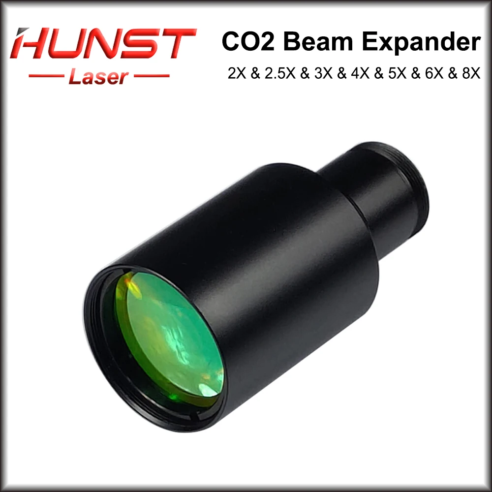 Hunst CO2 10600nm شعاع الليزر المتوسع 2X 2.5X 3X 4X نسبة التوسع M22 * 0.75 بصريات العدسة لآلة الوسم بالليزر CO2 #2