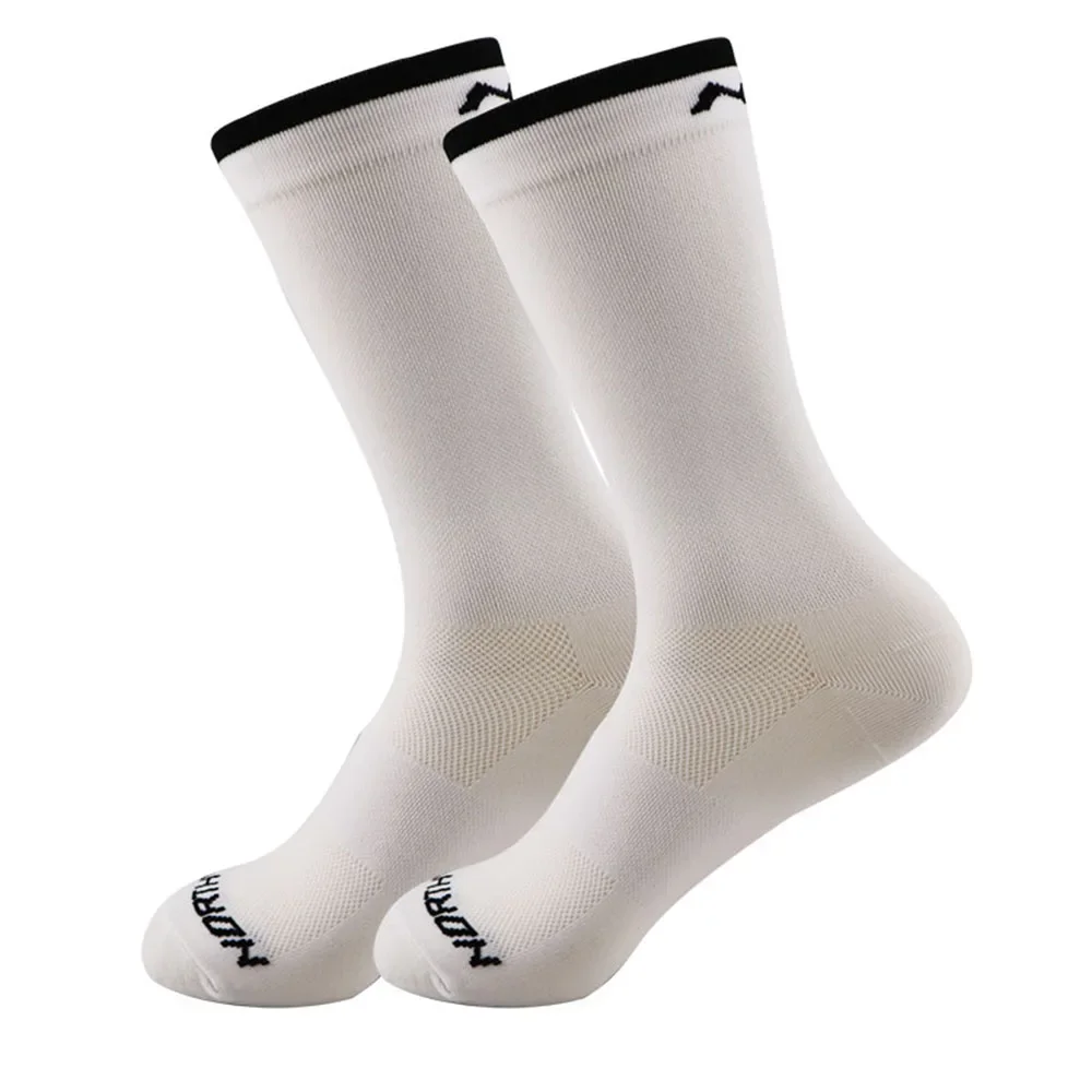 AliExpress 1 pair of 2024 new solid color W pattern football socks, cycling socks, basketball socks, outdoor