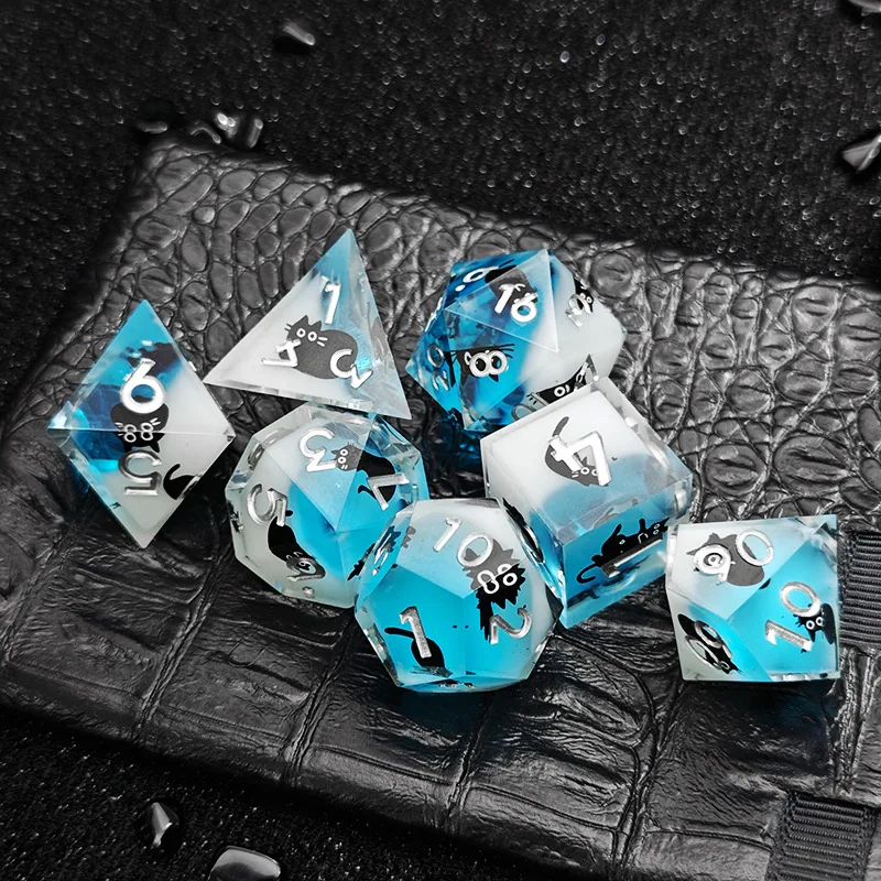 

Cats Dices set Flower Dices set Butterfly Dices set D&D RPG Resin dice for Dungeon and Dragons Dnd Game Dice Player rpg Cubes
