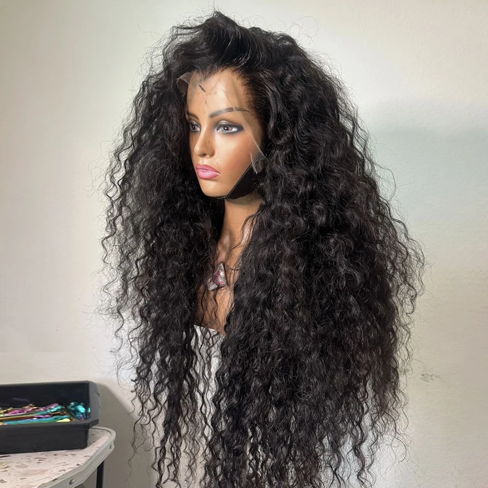 

13x4 Глубокий вьющийся парик спереди, человеческие волосы, плотность 250, вьющийся парик из натуральных волос, бесклеевой HD, прозрачные кружевные фронтальные парики, предварительно выщипанные