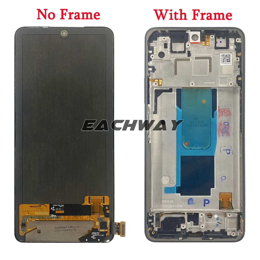 AMOLED 6.67\'\' For Xiaomi Redmi Note 11 Pro Plus 5G LCD Display Touch Screen Digitizer Assembly For 21091116UG 21091116UC LCD