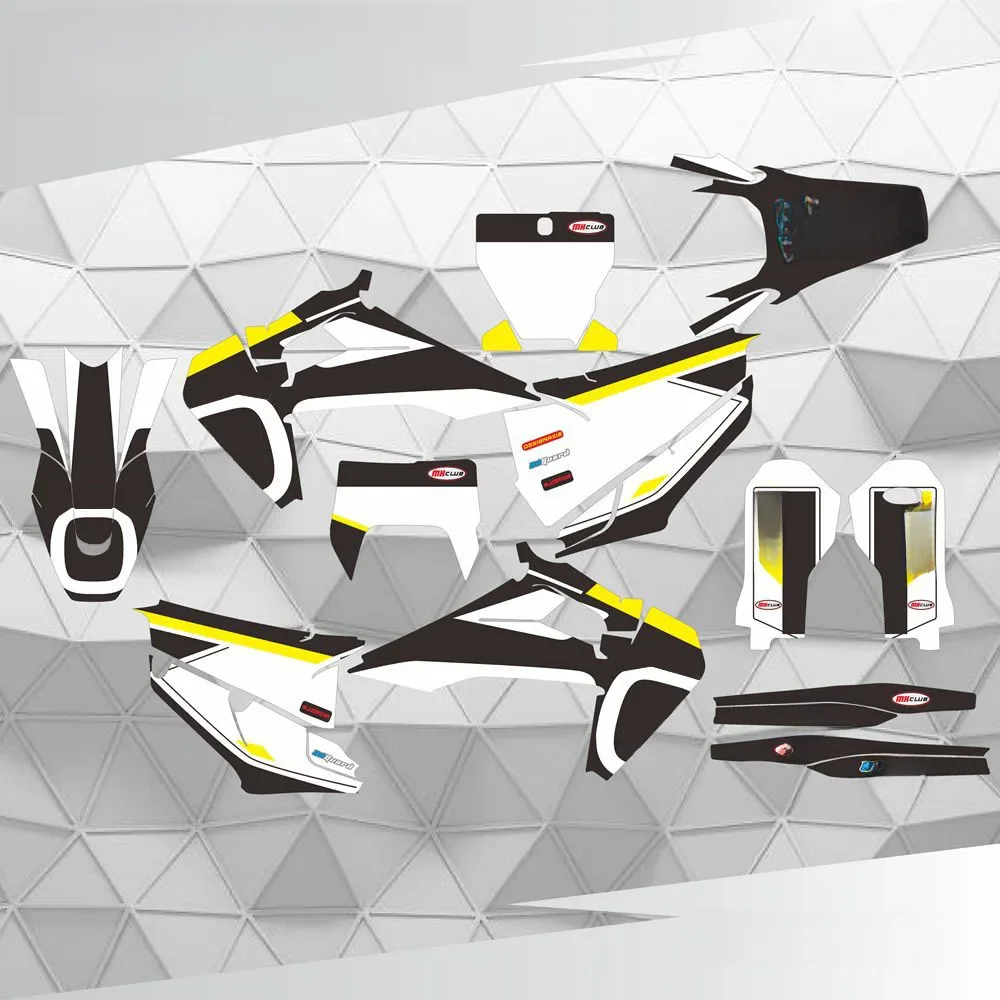 Dla HUSQVARNA 125 250 300 350 450 501 TE FE 2020 2021 TC FC FS 2019 2020 Naklejki graficzne Naklejki tło — 2