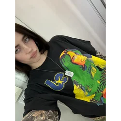 billi long sleeve camo Blue jersey Hit Me Hard and Soft tour World Tour Concert Merch T-Shirt