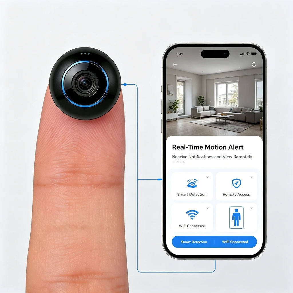Home Security Premium - Mini Kamera, Gece Görüşlü ve Hareket