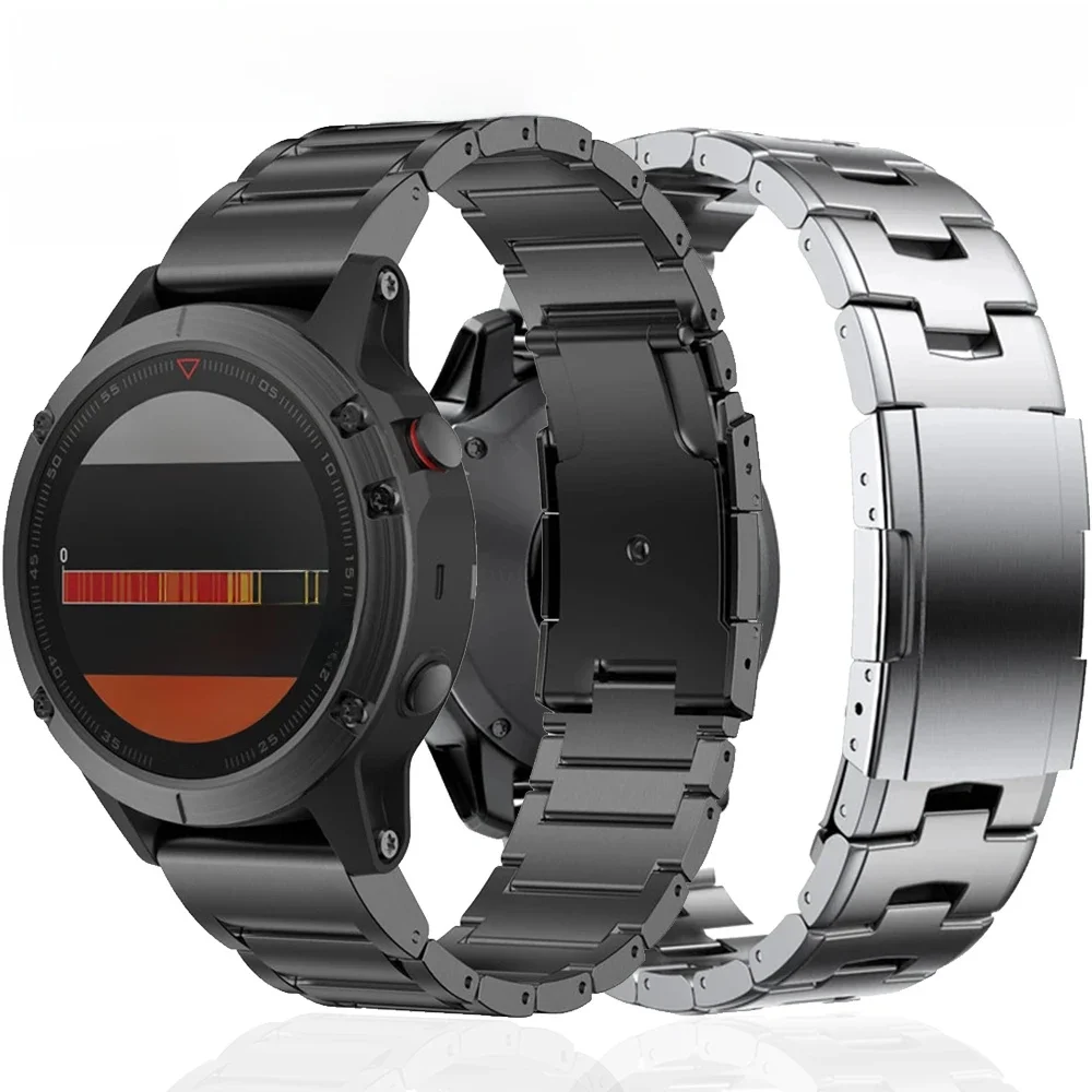 Titanium pasek do Garmin 26mm 22mm Fenix 6/6X/6xpro/7/7X/5/5X/5xplus/3 metal Release opaska do zegarka prekursora 945 935 — zdjęcie produktu 7