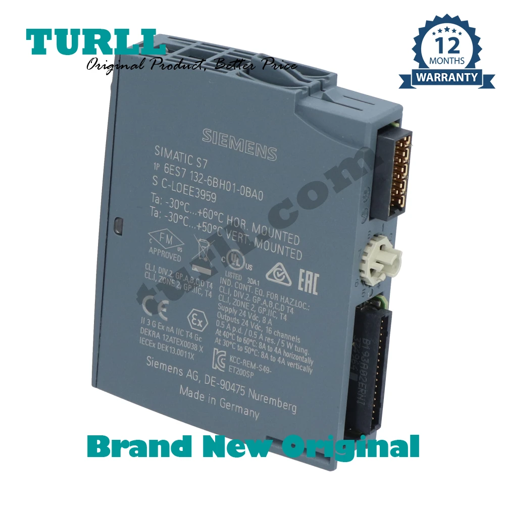 Siemens SIMATIC ET 200SP DIGITAL OUTPUT MODULE 6ES7132-6BH00-0BA0