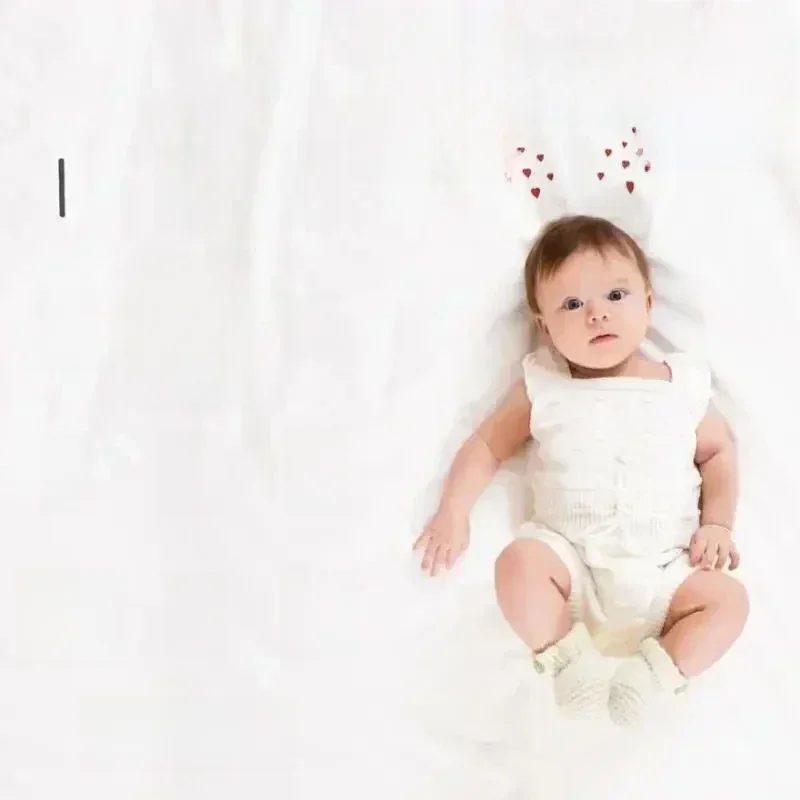 Rekwizyty do fotografii noworodkowej Kocyki w tle Miesięczny koc do wzrostu Akcesoria fotograficzne Tło dla dzieci — zdjęcie 2