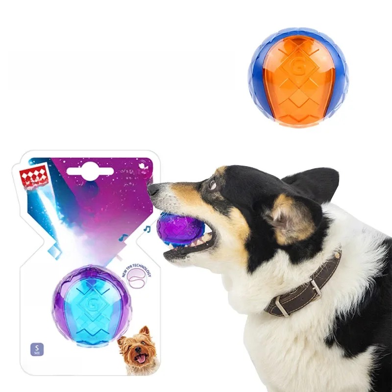 Jouets à mâcher grinçants pour animaux de compagnie, son pur, caoutchouc naturel non coupé, jeu en plein air, petits et grands chiens, balle amusante pour chien, accessoires pour chiots