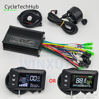 500W 750W 25A 36V 48V 60V 52 E-bike Brushless FOC Sine Wave Motor Controller G51 Color LCD Display Kit for Electric Bike Scooter