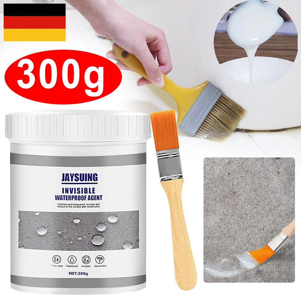 Agent de revêtement imperméable invisible 300g/600g, Scellant transparent anti-fuite pour tuiles de toit, murs, bois, marbre, Séchage rapide, Longue durée