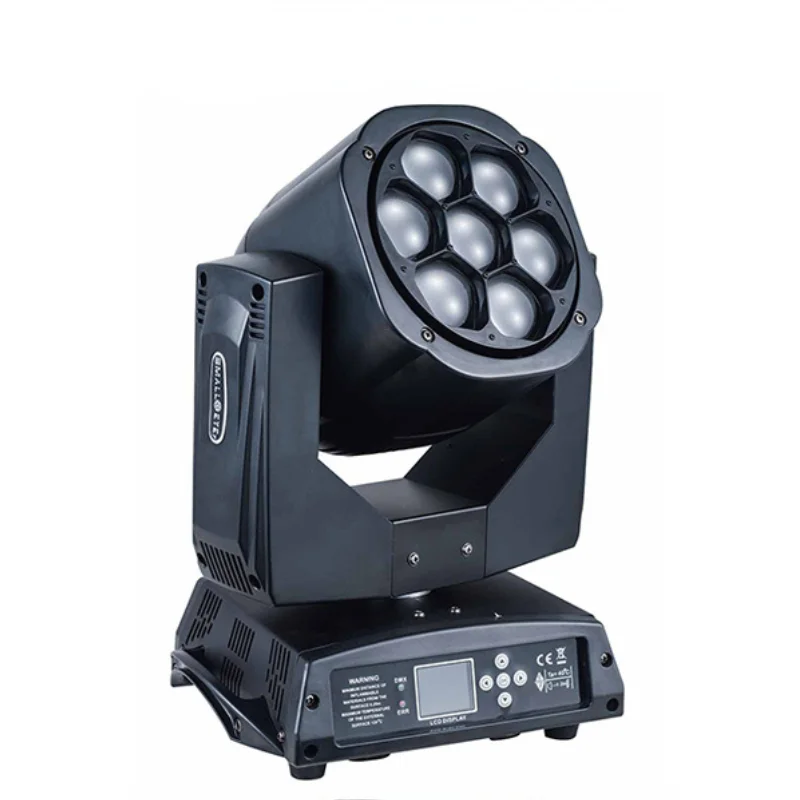 

High Brightness 7x15w RGBW Led Bee Eye Beam Zoom Moving Head Light Dj Lighting Disco Club Party Event Ktv Karaoke Lights