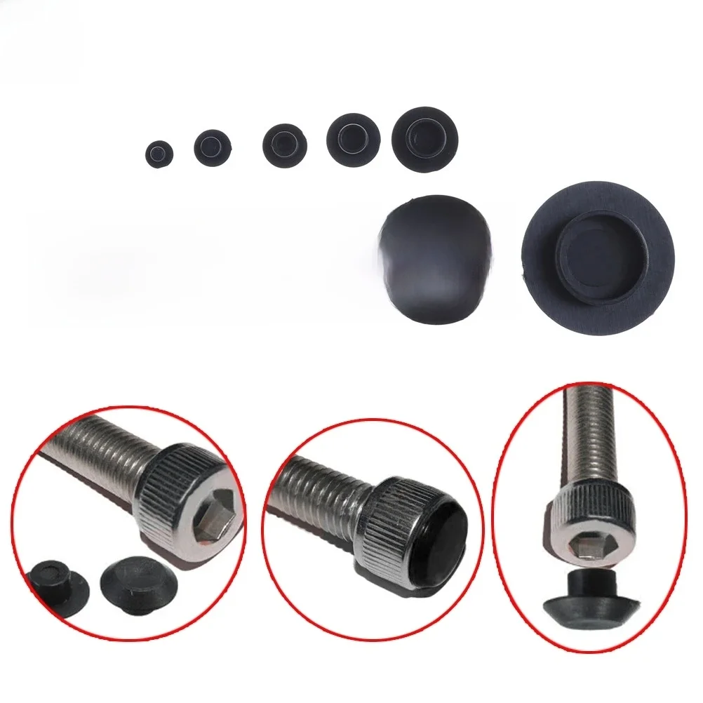 10 pièces M5-24 pratique noir Hex Socket attaches vis couvre capuchons 2,2 Allen vis écrou tête ronde couvercle capuchon protecteur