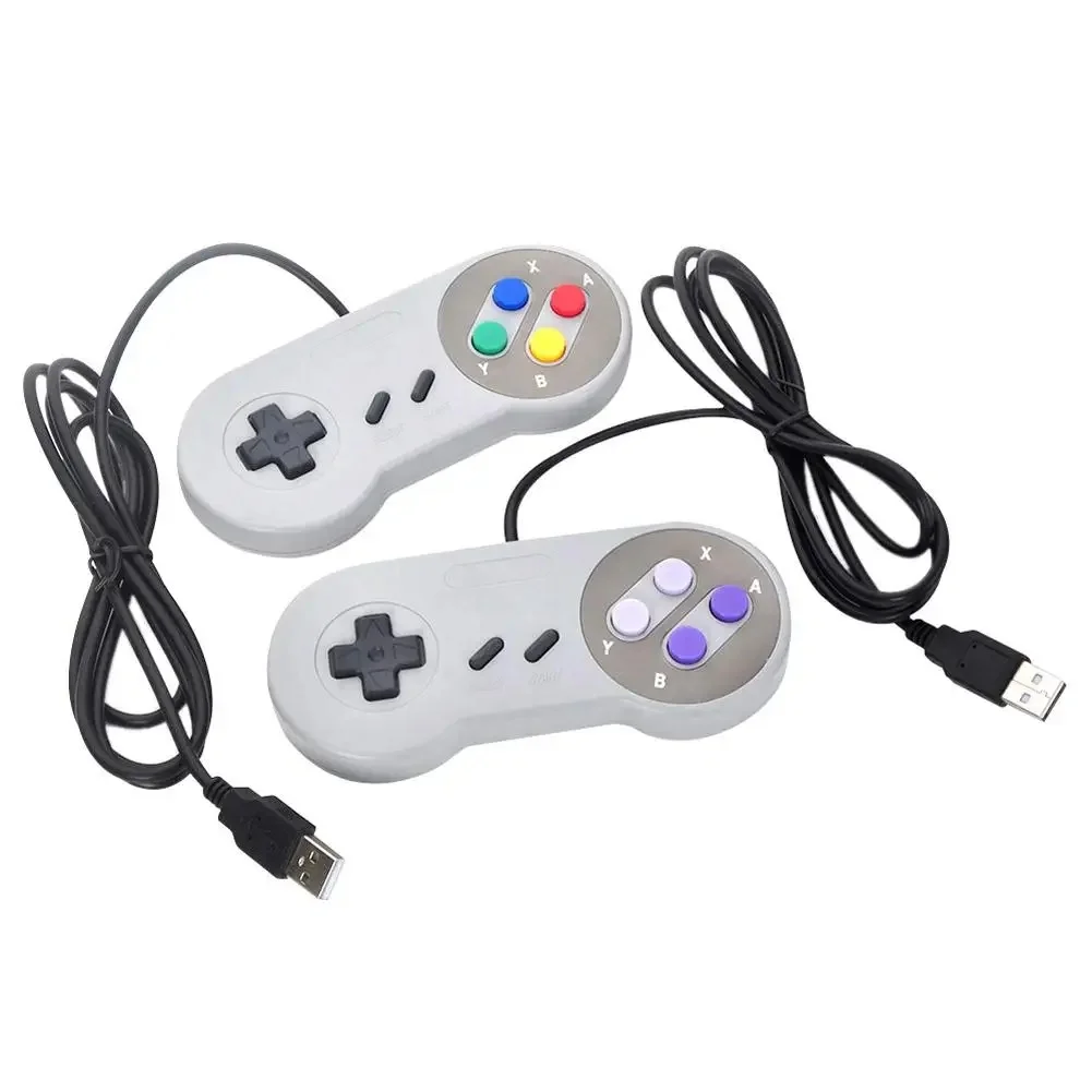Manette de jeu USB pour Nintendo SNES, contrôleur, Joystick, accessoires pour ordinateur Windows et MAC
