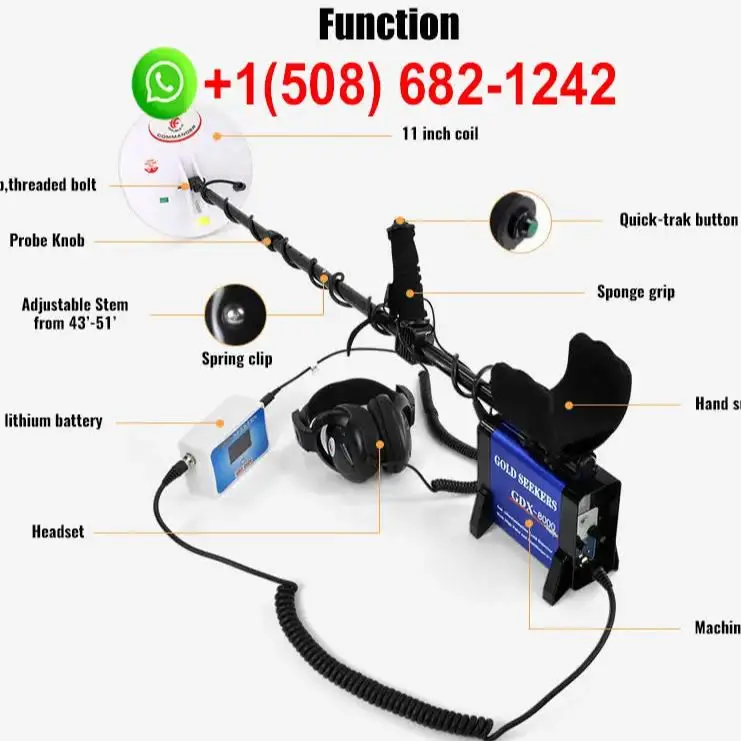 DCE سعر المصنع الذهب الباحثين Gdx-8000 للكشف عن المعادن تحت الأرض Gdx8000 الكنز هنتر مكتشف الذهب حفار