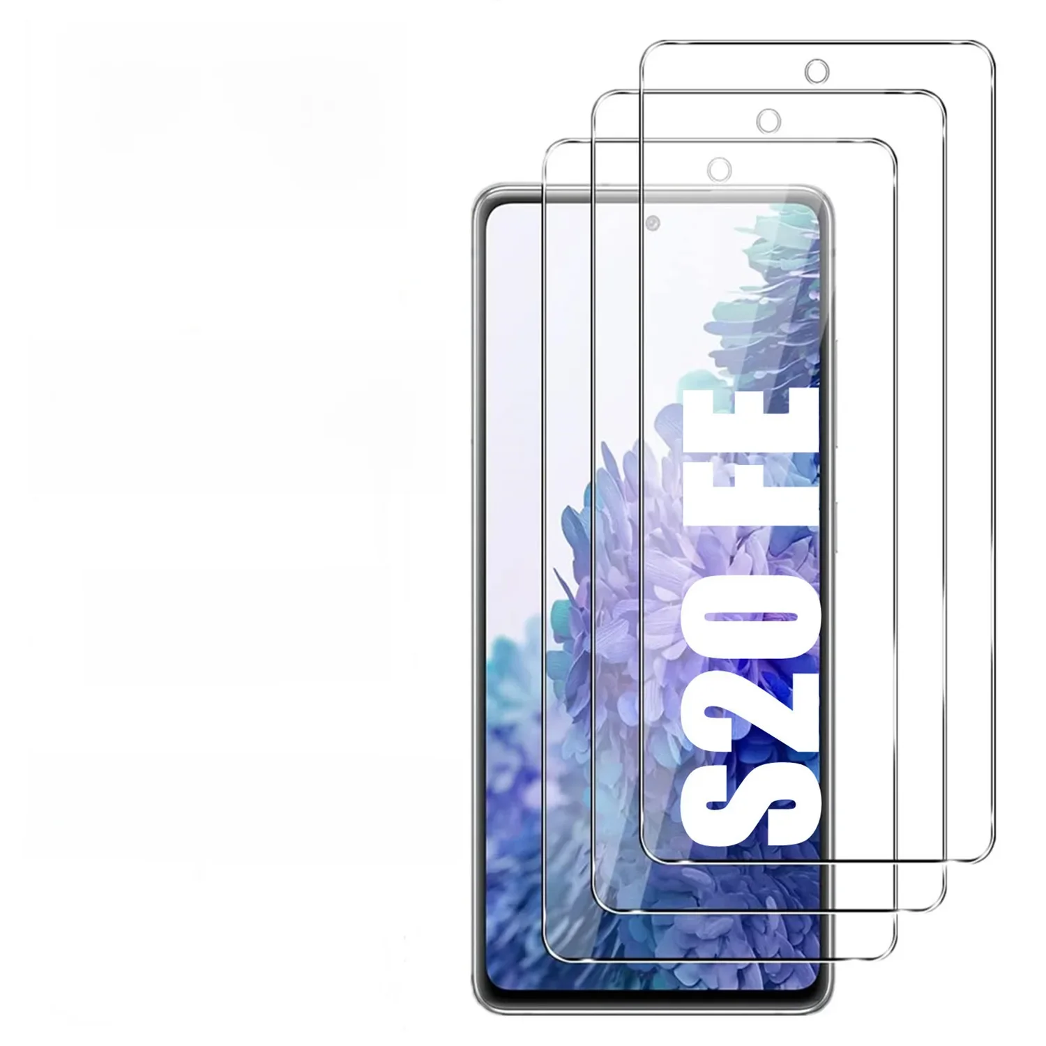 2/4 pièces verre trempé incassable pour Samsung Galaxy S20FE 5G Film de protection d'écran en verre