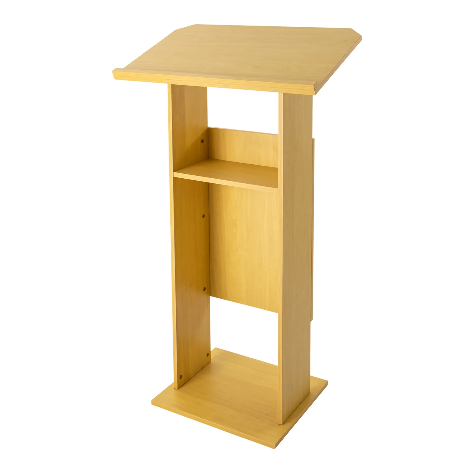 Rectangular Oak Color Conference Presentation Stand, Presentation Standing for Classroom, Desk for Classroom Church ,Schools