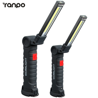 LED Work Light Folding Rechargeable COB Multifunctional Magnet Tent Light Outdoor Flashlight Car Inspection Maintenance Light