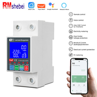 RMshebei Voltage Current Leakage Protection 63A wifi circuit breaker 220v tuya smart life smart timer PV bidirectional metering