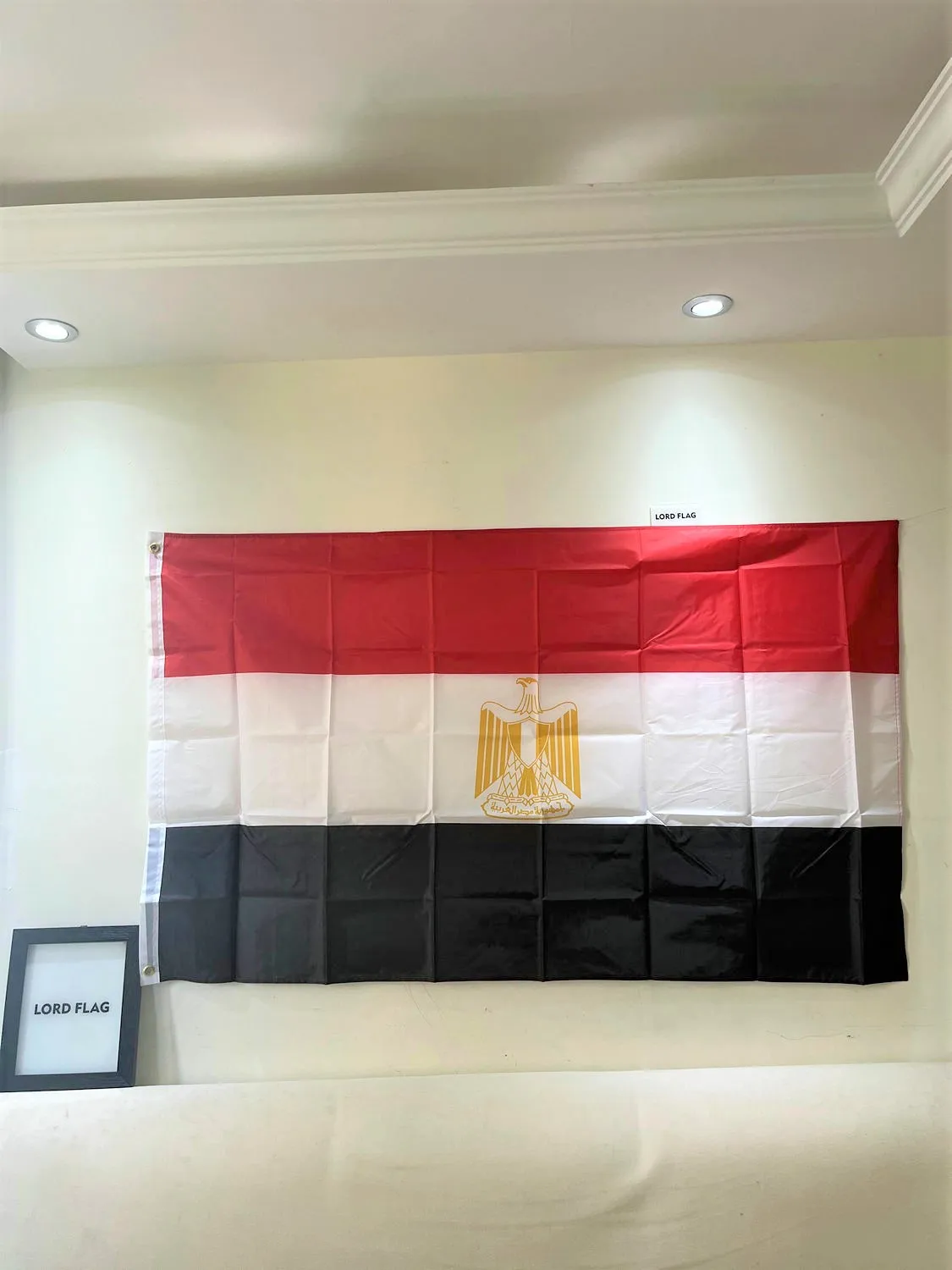 Free shipping EG EGY Egypt Flag 90X150cm Hanging Double Sided Printed Polyester Vivid Color and UV Fade Resisitant Egyptian flag