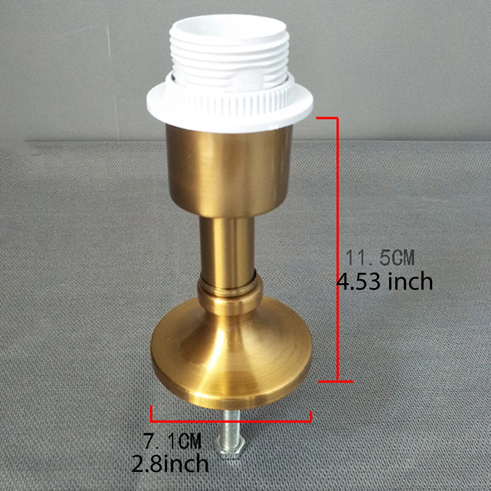 E27 Lamphouder Stevige lampvoet Eenvoudig te installeren Vervanging E27 Metaal DIY Gemodificeerde Tafellamp Accessoires Keramische Fles Onderdeel