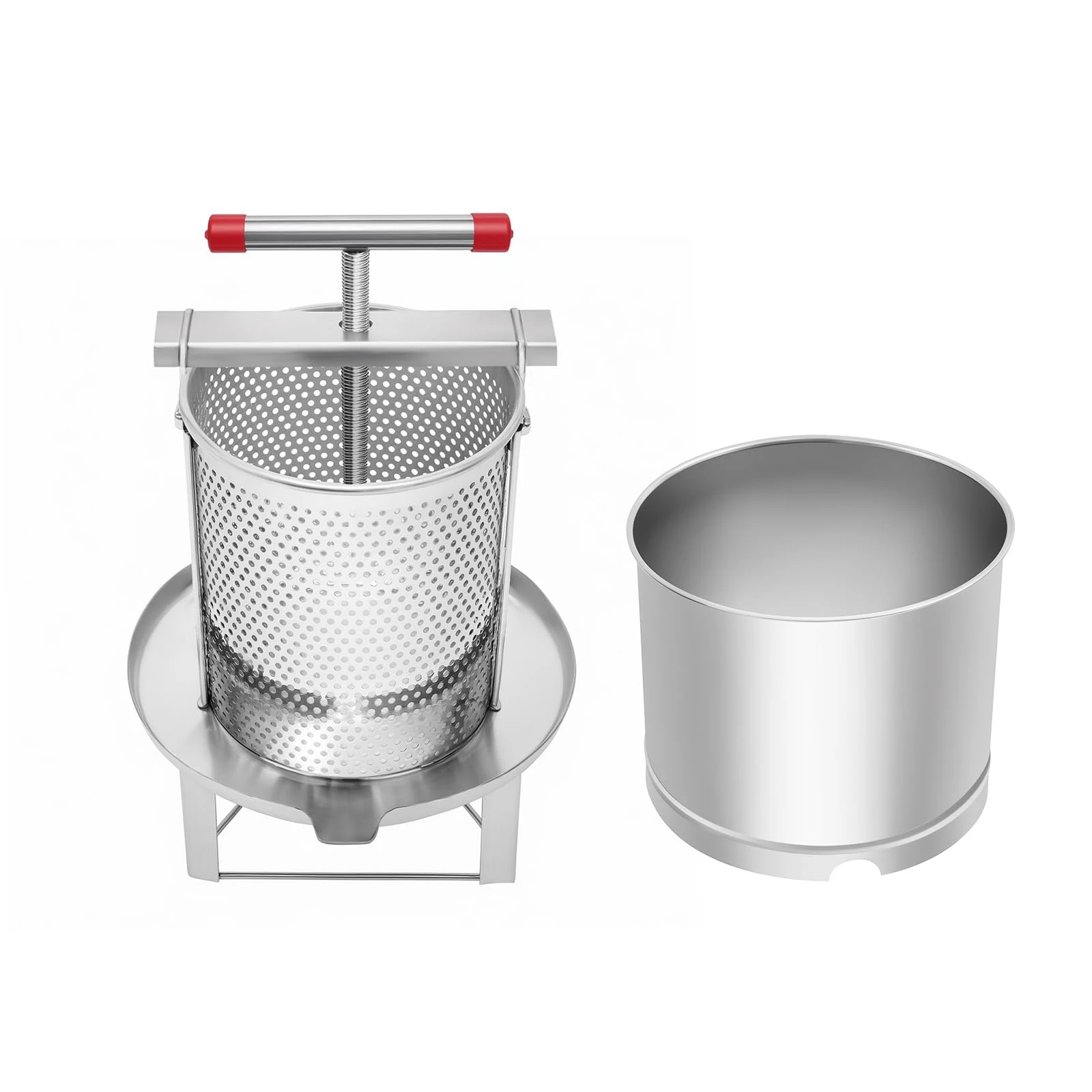

Stainless Steel Manual Press Barrel Honey Press Small Household Wax Press Fruit And Vegetable Press Honey Juicer Manual Tool