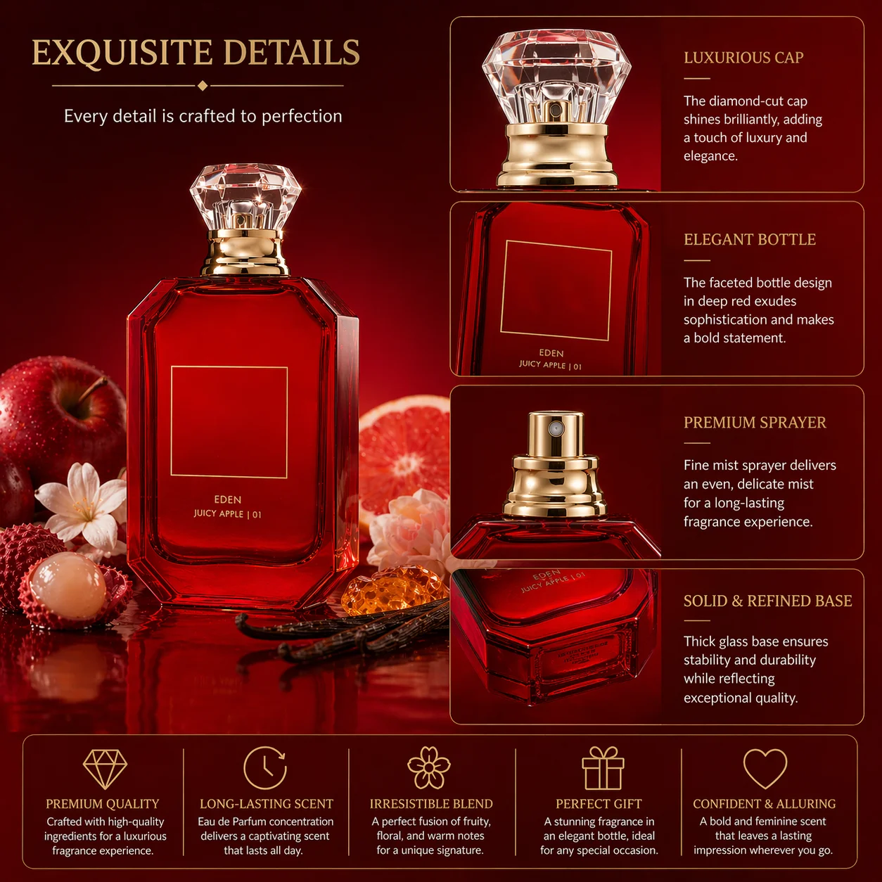 エデン ジューシーアップル オードパルファム |   魅力的 - Perfume Juicy Fragrance のレビューと価格