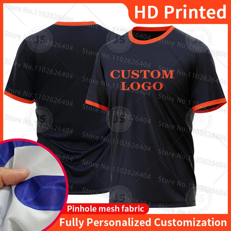 Personalized High-Definition Design Customized T-Shirt Team Company Promotional Activity Shirt Mesh Short Sleeved Outdoor Sports