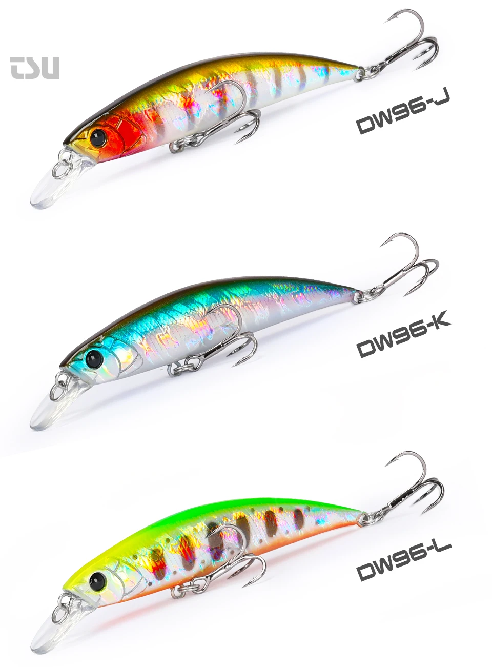 TSURINOYA Angeln Lure Sinking Minnow 80S 12g DW96 8cm Multi-farbe Rockfish Jerkbait Harten Köder Süßwasser salzwasser Wobbler – Detail 17