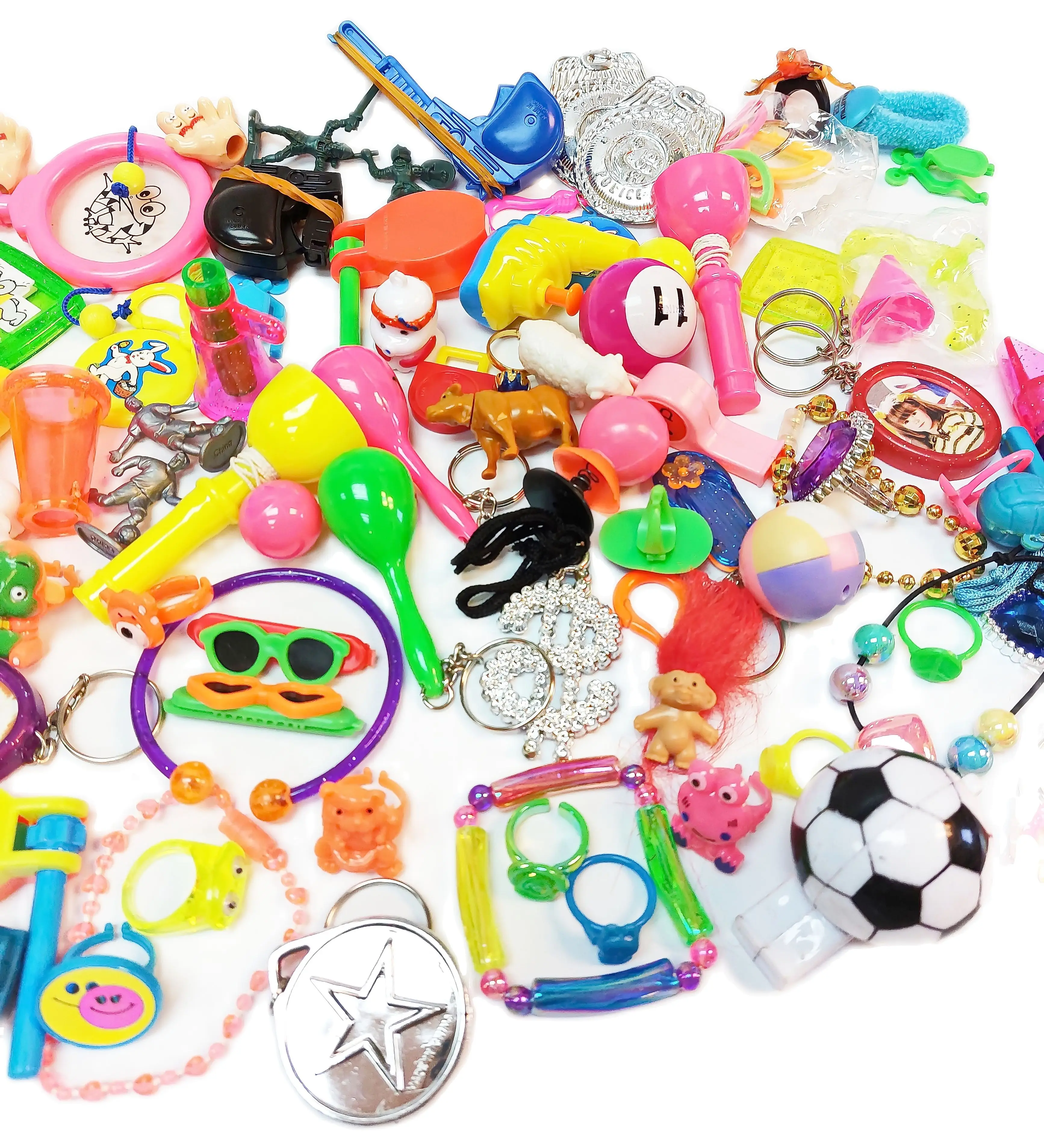 100 في ، ألعاب حفلات ، مزيج ب ، حقائب جودي للأطفال ، هدايا حفلات للأطفال ، هدايا للفصول الدراسية ، كرنفال ، صندوق كنز ، ألعاب حفلات أعياد الميلاد