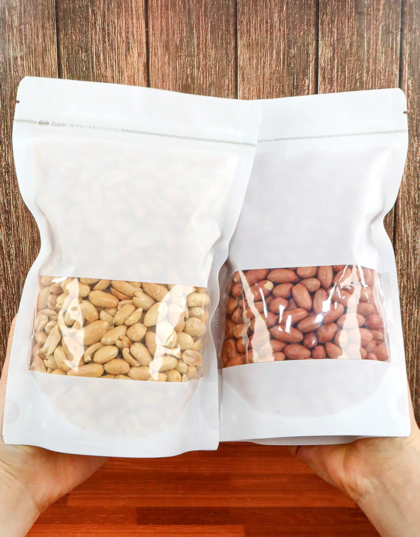 400g large capacity roasted red peanuts + 400g roasted nude peanuts