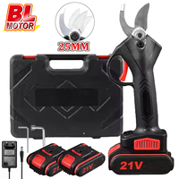 1200W 25MM Cordless Electric borrower borrowing Shears Fruit Tree Bonsai Pruning Branches Cup Power Tool With 2PCS 21V Battery