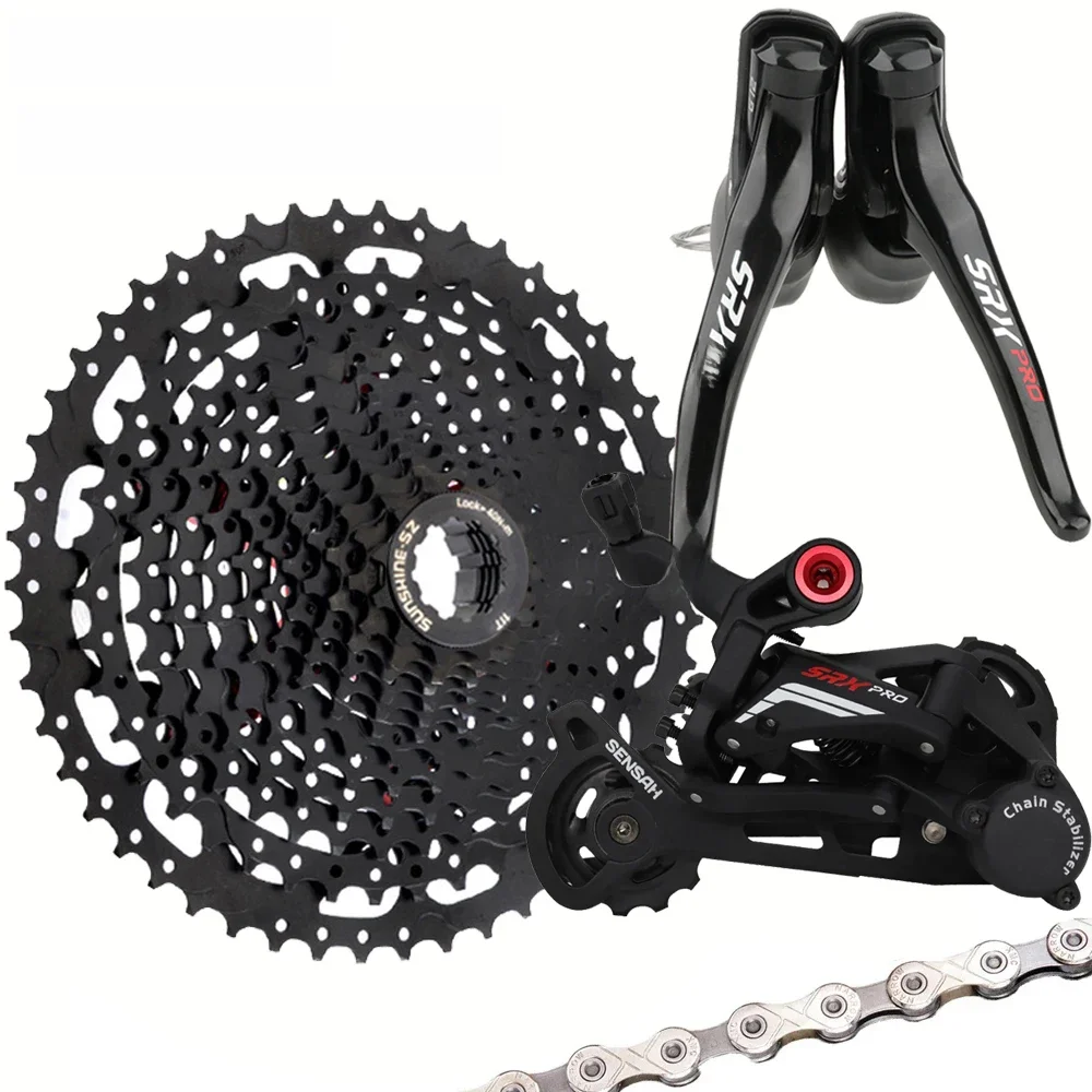 AliExpress SENSAH SRX 1X12 Speed Gravel Bike Groupset CX Bicycle Shifter Mechanical Brake Clutch Derailleur 46T