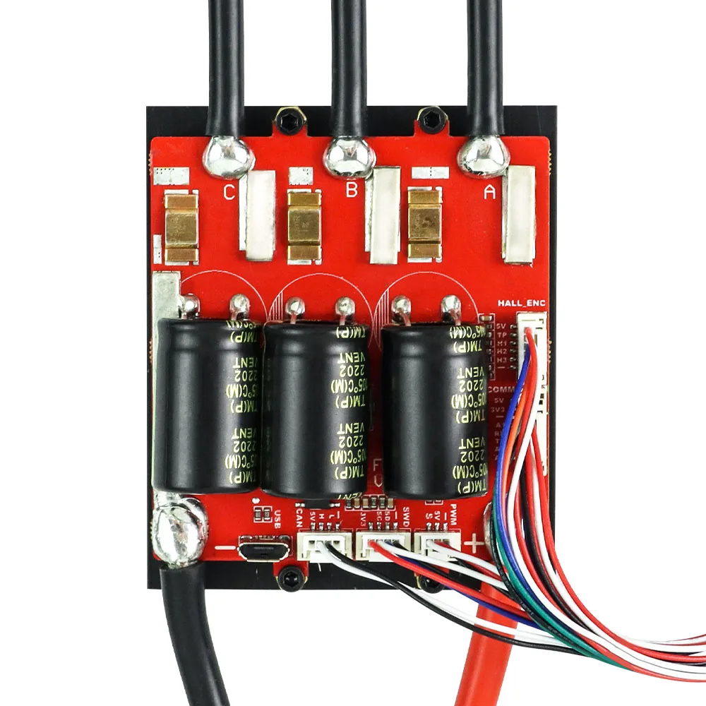 The FLIPSKY FSESC6.9100A speed controller for electric bicycles is based on VESC6.6 and has an aluminium anodized radiator for b