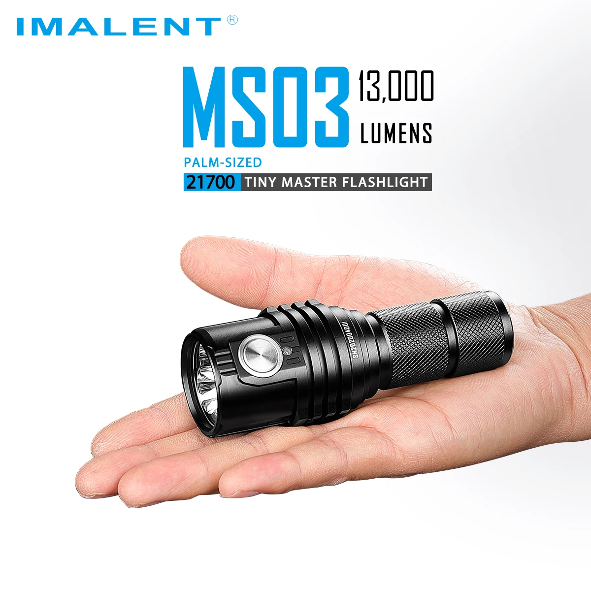 

IMALENT MS03 Super Bright Flashlight High Power 13000 Lumens Cree XHP70.2 LED Rechargeable Powerful Torch for Camping Searching