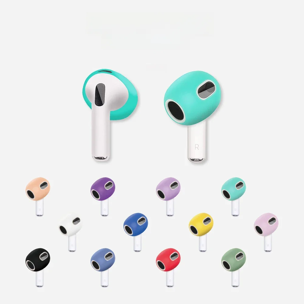 Coussinets d'oreille en Silicone pour Apple Airpods 3ème écouteurs sans fil, housse de protection, oreillettes Airpods3, 2 pièces/paire