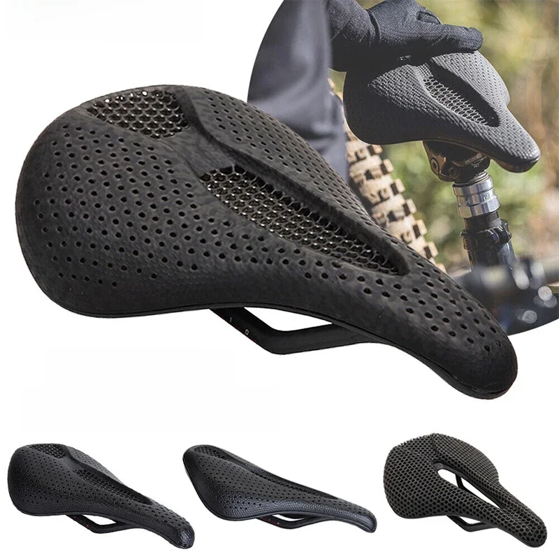 AliExpress BUCKLOS 3D Printed Bicycle Saddle Full Carbon Fiber Bike Seat Cushion Ultralight Road Mountain Bike