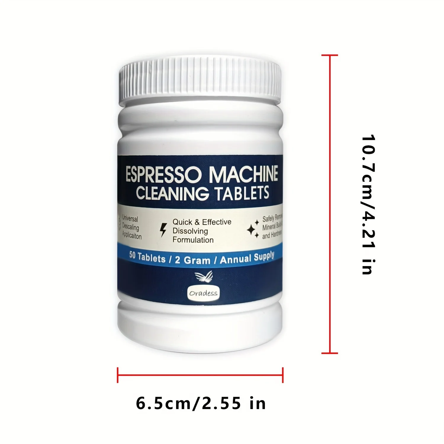 50 Coffee Machine Cleaning Tablets,Removes Grease,Residues from Pipes,Suitable for Fully Automatic,Semi-Automatic Coffee Machine