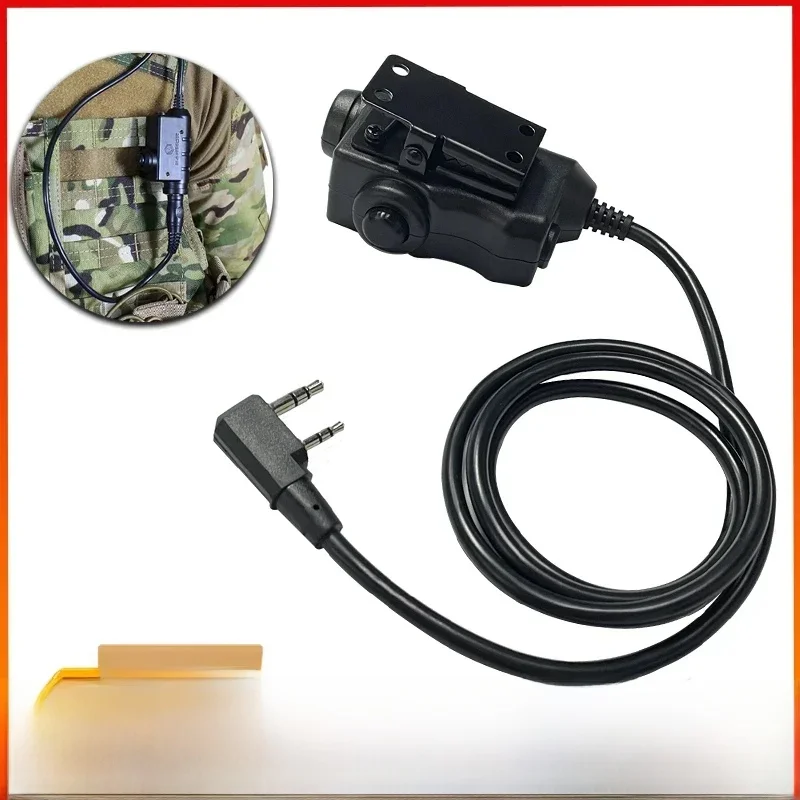 EARMOR Tactical PTT Tactical Headset Button activated push-to-talk Adapter PTT M51 Interface pasuje do walkie-talkie KENWOOD BAOFENG — zdjęcie produktu 7
