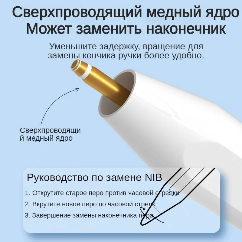 قلم رصاص نشط سانليبوس لجهاز iPad Pro Air mini 2018 لجهاز Apple اللوحي مع سماكة خط التثقيف