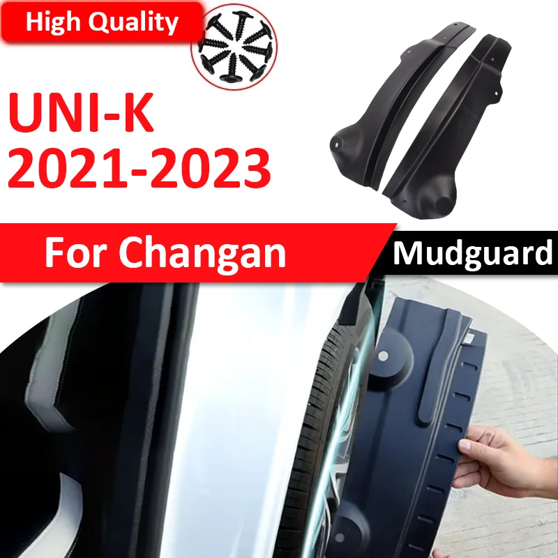 

2x Car Mudguard Rear Tire Fender Anti-Dirt Protection Cover Mat Modification Accessories for Changan UNI-K UNI K 2022 2023 2024