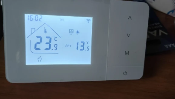 Smart Tuya WiFi Thermostat for Gas Boiler Heating /Cooling Powered by Battery/USB Works With Alexa Google Home photo review