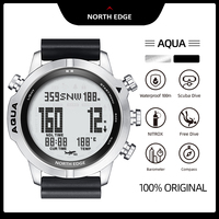 NORTH EDGE Mens Smart Watch Professional Dive Computer Watch Scuba Diving NDL (No Deco Time) 50M Altimeter Barometer Compass New