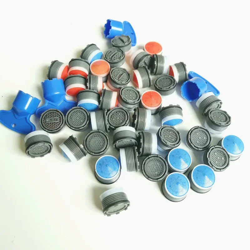 10 szt. Akcesoriów do kranów oszczędzających wodę, 18,5 mm gwint męski, wbudowany aerator, filtr do kranu, uniwersalne wkładki. — zdjęcie 2