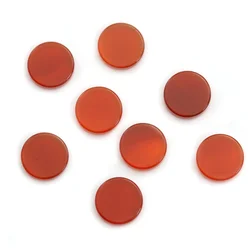 5pcs Red Agate Cabochon Disc Flat Round 8-20mm Genuine Natural Stone Craft Findings For Making Jewelry Ring Earings DIY Pendant