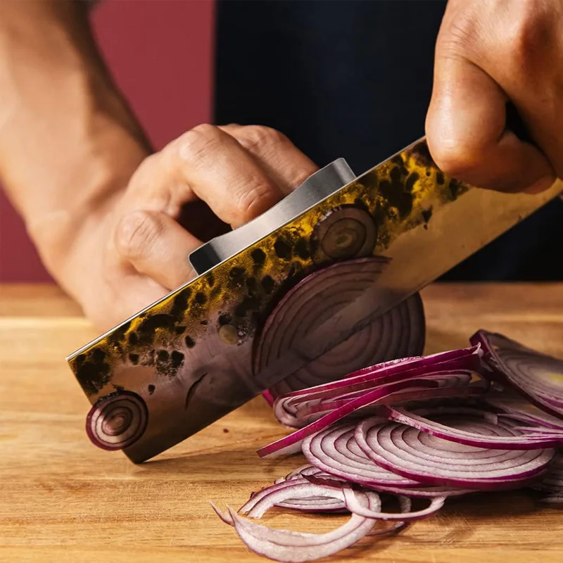 ที่ครอบนิ้วสแตนเลส - อุปกรณ์ป้องกันการบาดสำหรับการหั่นผักและเนื้อสัตว์ในครัว