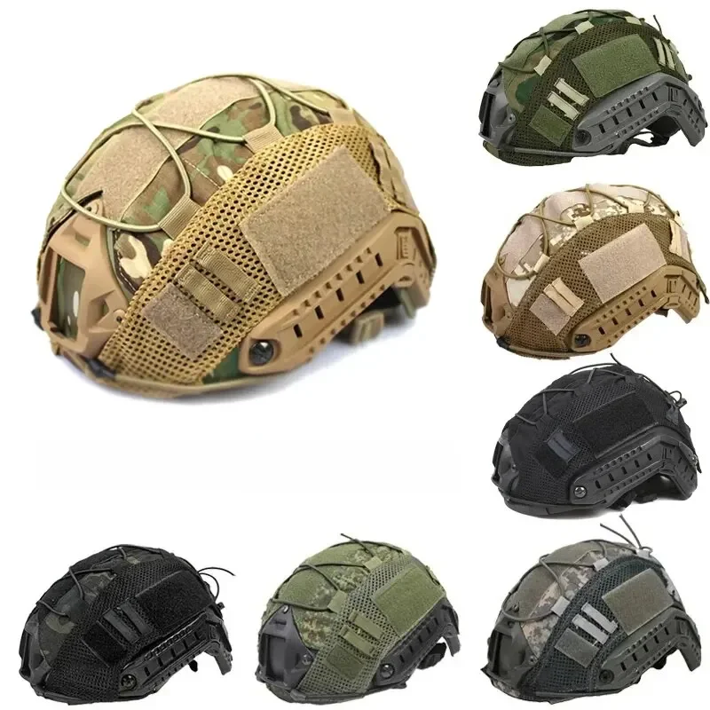 AliExpress QHSPE 1pcs FAST Helmet Cover for Fast MH PJ BJ Helmet Airsoft Paintball Helmet Cover Accessories Cycling Net