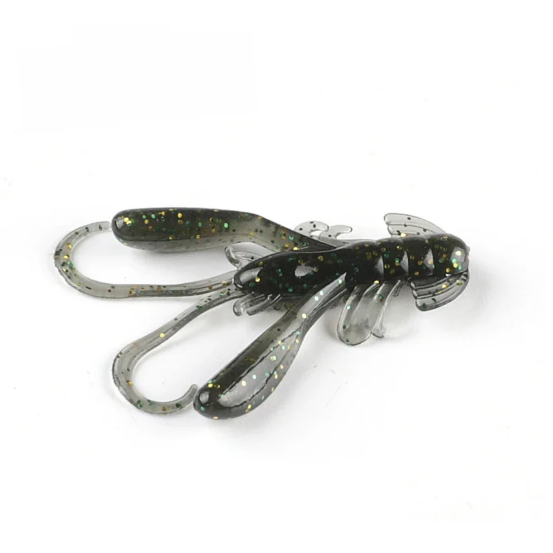 2023 Supercontinent 15 pièces/lot appât souple Silicone leurres ver 4cm 1.6g leurres de pêche attrayant crevette odeur sel Wobbler