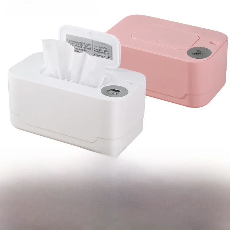 Wyświetlacz LED Podgrzewacz do chusteczek dla niemowląt Dozownik na mokre ręczniki Przenośny podgrzewacz do chusteczek dla niemowląt ładowany przez USB Podgrzewacz do serwetek do użytku domowego / samochodowego — zdjęcie 2