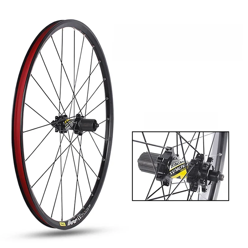 AliExpress UK Mountain bike wheelset 26/27.5/29inch Six nail Straight pull 2 bearing 8-11speed 24H  Aluminum alloy