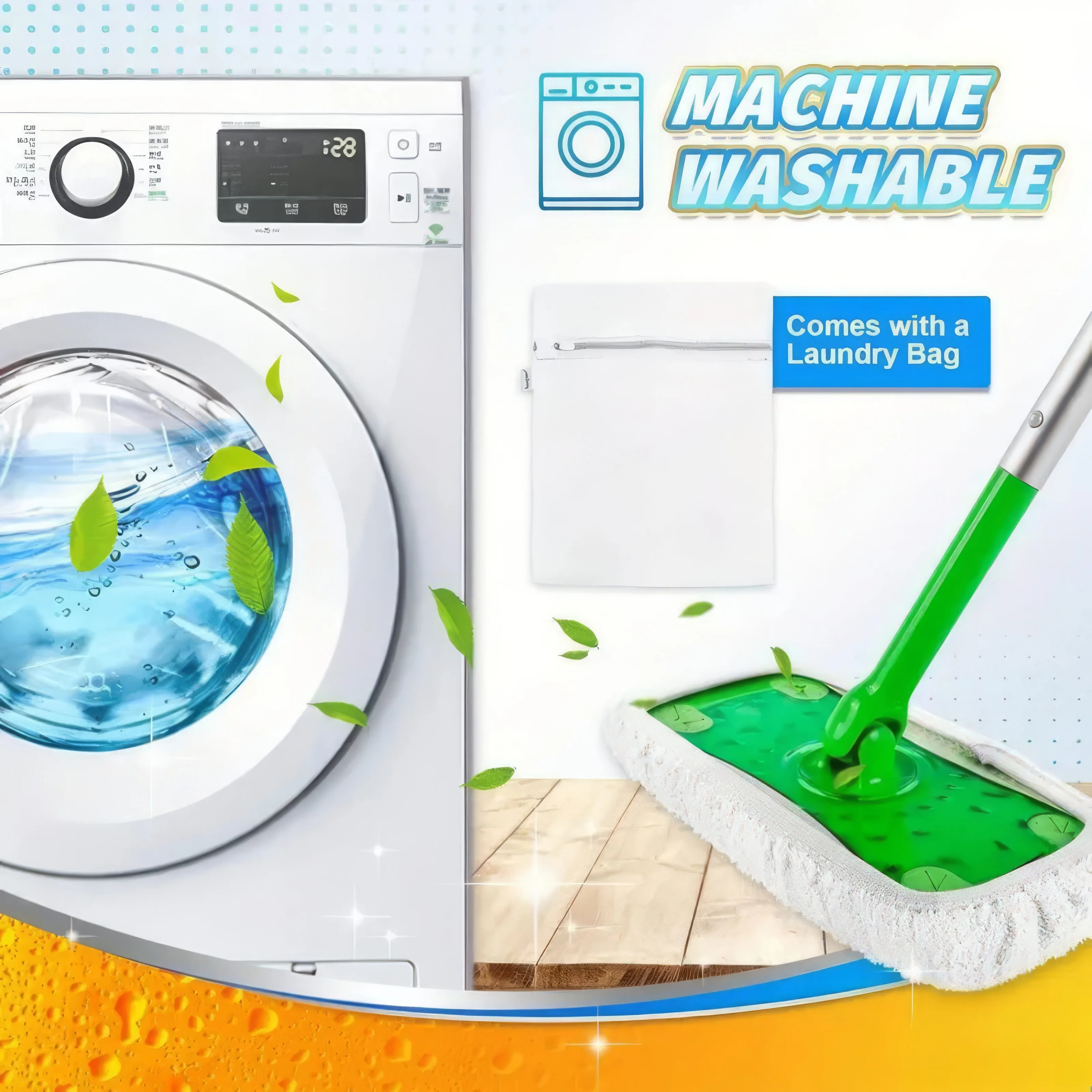 16/20 sztuk białych ściereczek do mopa, łatwe w pielęgnacji, odpowiednie do czyszczenia na sucho i na mokro, do szorowania podłóg